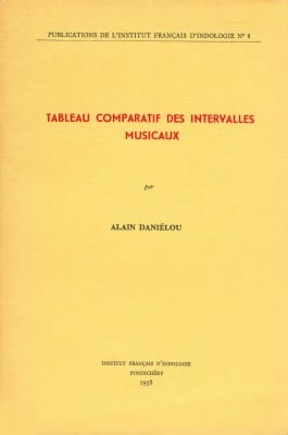 Tableau Comparatif des Intervalles Musicaux - Institut Français d’Indologie